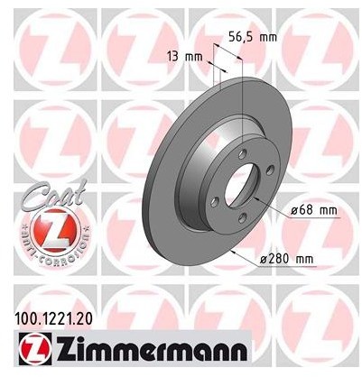 Zimmermann Tarcza hamulcowa 100.1221.20
