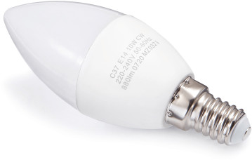 MILIO Żarówka LED E14 10W C37 - Biały zimny (6000K) ZL-LX-E14-10W-BZ-S