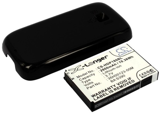 Cameron Sino HTC Touch Pro2 35H00123-00M 2800mAh 10.36Wh Li-Ion 3.7V powiększony czarny