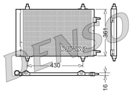DENSO Skraplacz, klimatyzacja DCN07019