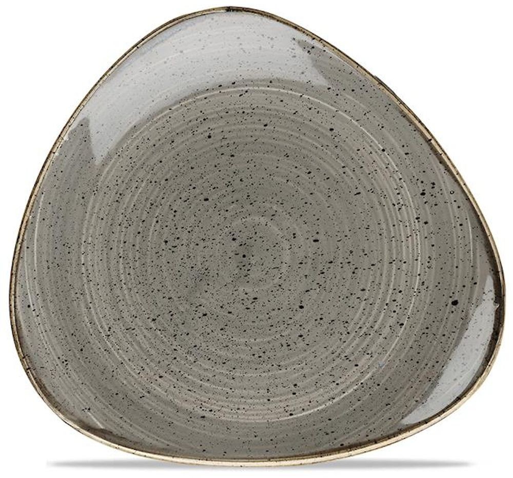 Churchill Talerz porcelanowy trójkątny Peppercorn Grey SPGSTR91