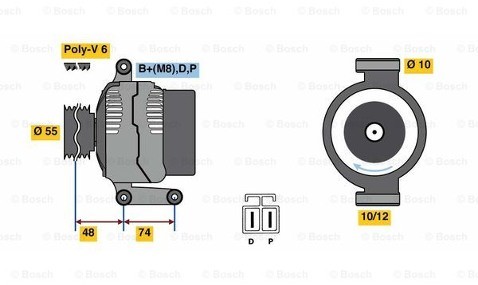 BOSCH Alternator 0 986 080 320