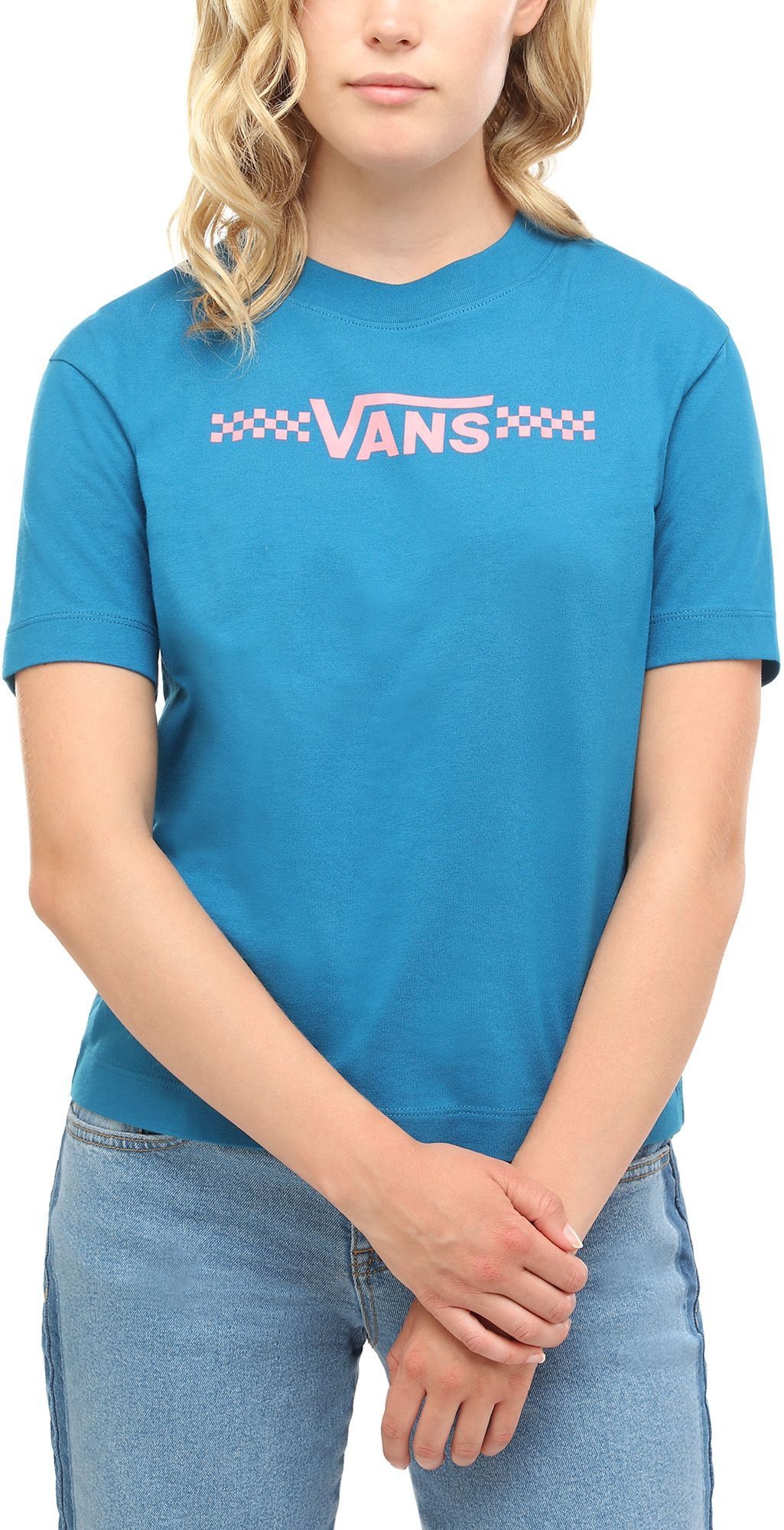 Vans t-shirt damski FUNNIER TIMES BOX Blue Sapphire