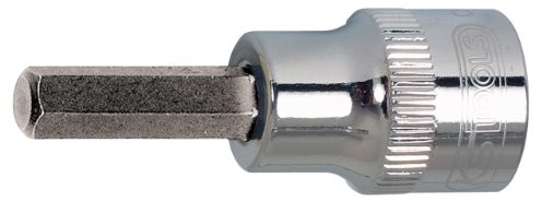 KS Tools 918.1617 1/2 cala Chrome Plus do śrub z łbem walcowym z gniazdem sześciokątnym nasadka stykowa bit, krótkie, 17 MM 4042146131145