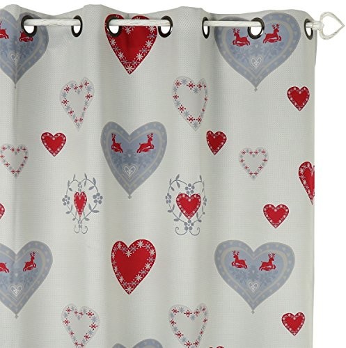 Linder 0551/49829/69/375fr zasłona, abdunkelnd, zadrukowane, pralognan wartościach szarości, Bordeaux, beżowy, 145 x 260 cm 0551 /69/49829/375FR