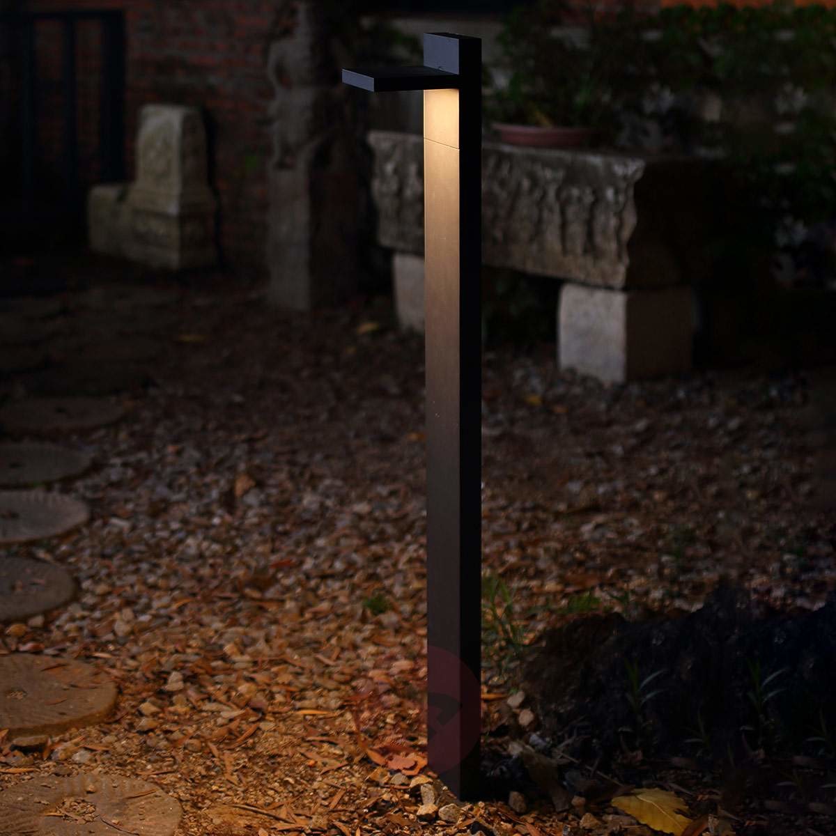 Lampenwelt com Słupek oświetleniowy LED Silvan, 100 cm