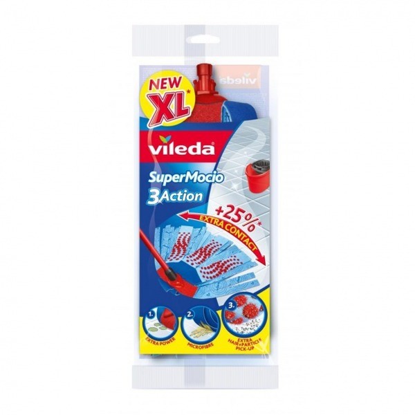 Vileda MOP 3ACTION VELOUR WKŁAD 137477