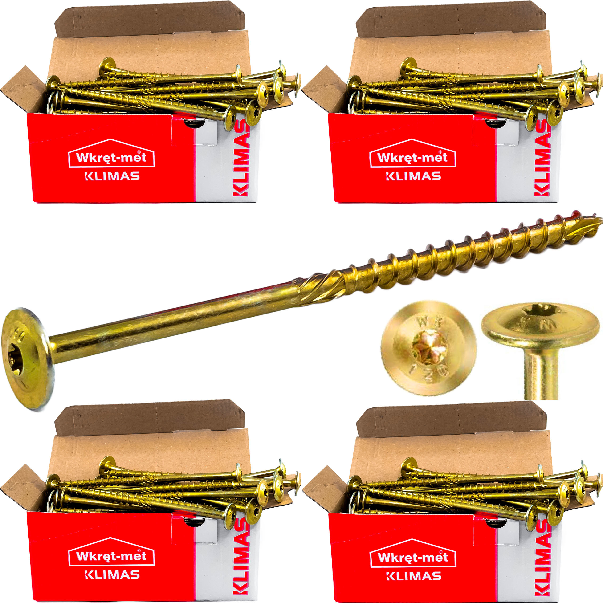 Wkręty Do Drewna Ciesielskie Torx 8x280 200 szt.
