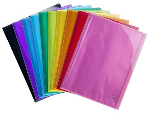 Exacompta Exacompta 85670E Iderama teczka teczka z tworzywa PP, wytrzymała, z 20 koszulami, idealna na dokumenty w formacie DIN A4, 21 x 29,7 cm, posortowane pod względem koloru, 1 sztuka 85670E