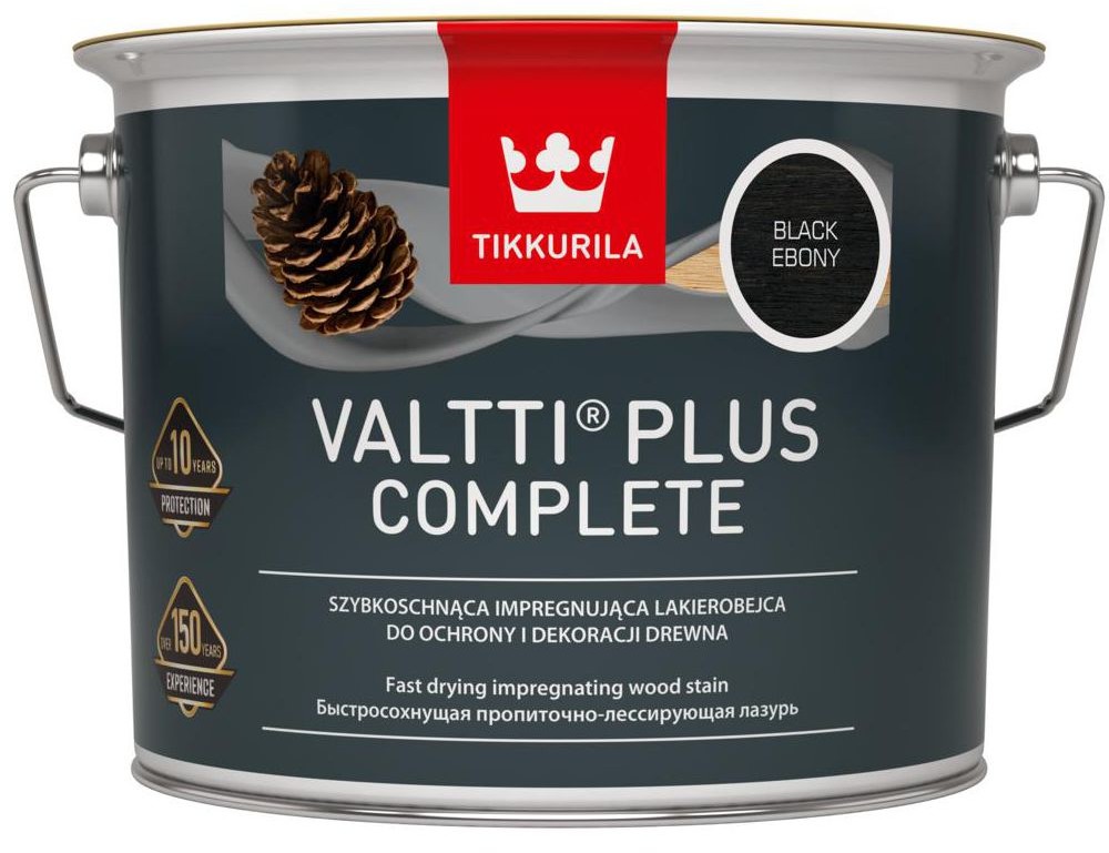 Tikkurila Lazura do drewna VALTTI 2.5 l Black Ebony