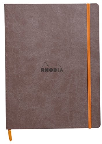 Rhodia zeszyt z przepisami na notatnik z miękką okładką, czekoladowobrązowy 117503C