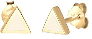 Elli Kolczyki wtykane damskie trójkąt  srebro 925 emalia  0305971115 0305971115