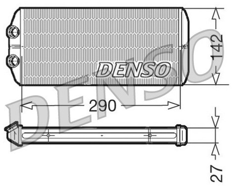 DENSO Wymiennik ciepła, ogrzewanie wnętrza DRR07005