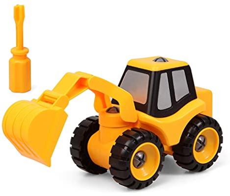 BigBuy Fun BigBuy Fun - koparka Assembled, żółta (S1123747) S1123747