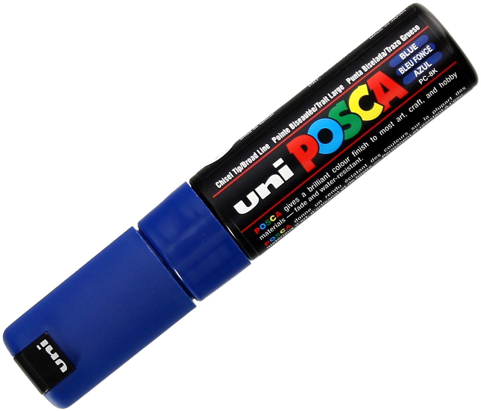 Uni Marker plakatowy 0.8mm niebieski ścięty Posca PC8K