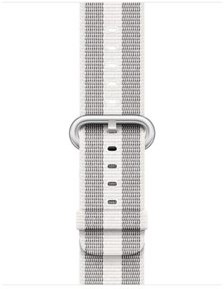 Apple Apple 38mm White Stripe Woven Nylon (MQVH2ZM/A)