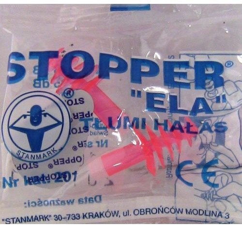 Stanmark Stopper tłumik hałasu ELA nr.kat.201 wielorazowy 2szt.