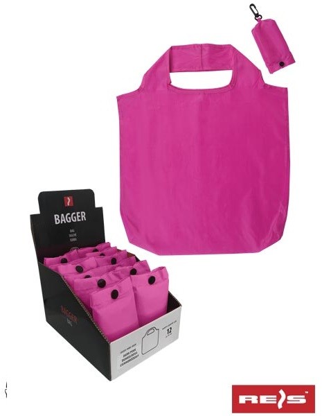 Reis BAGGER - torba podręczna w woreczku z karabińczykiem 6 kolorów - 40X58 cm.