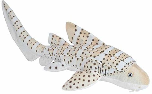 Wild Republic 21473 Plusz Zebrahai, Living Ocean, przytulanka, pluszowe zwierzątko 66 cm, beżowo-biały 21473