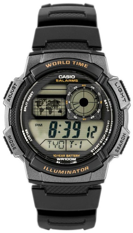 Casio ZEGAREK MĘSKI AE-1000W 1AV (zd073a) - WORLD TIME