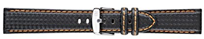 Morelatto Męskie bransoletki do zegarka czarne A01U3586977886CR18 A01U3586977886CR18