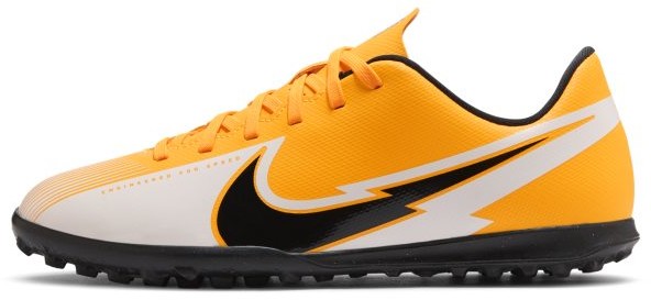 Nike Buty piłkarskie na sztuczną nawierzchnię typu turf dla małych/dużych dzieci Jr. Mercurial Vapor 13 Club TF - Pomarańczowy AT8177-801