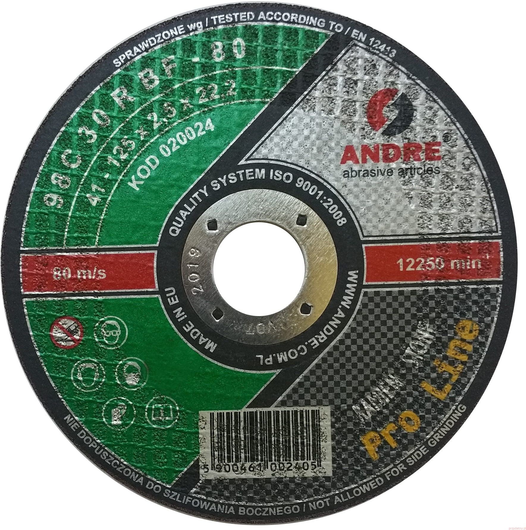 Andre Tarcza do cięcia betonu Pro Line Stone 41 125x2,5mm ANDRE13