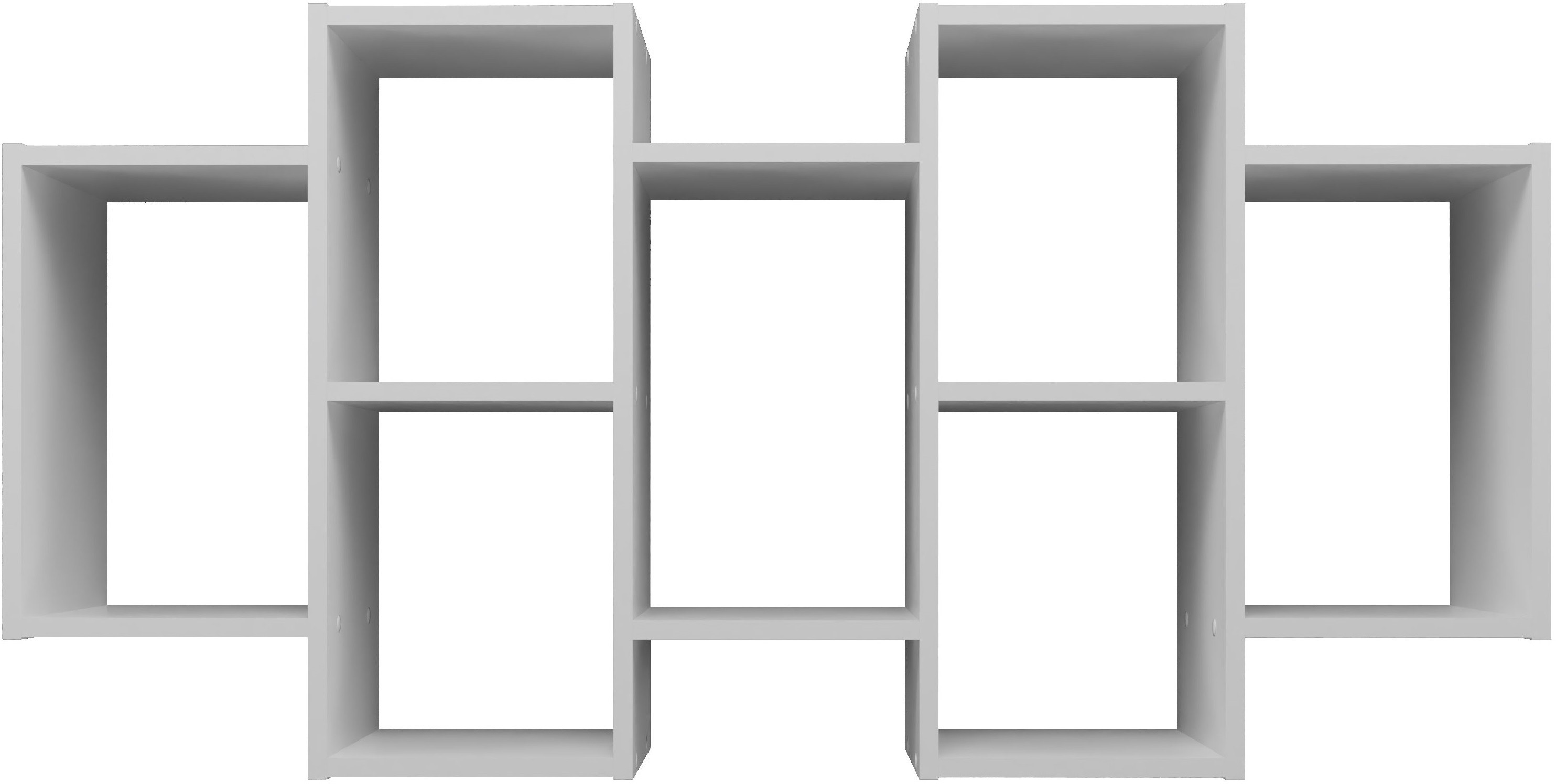 REGAŁ WISZĄCY BILBAO 7.0 ŚCIENNY PÓŁKI BIEL MAT