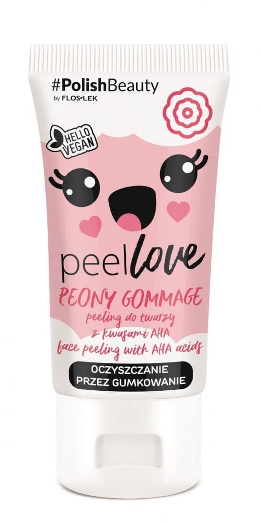 Flos-lek Floslek PeelLove Peeling do twarzy z kwasami AHA Peony Gommage 75ml