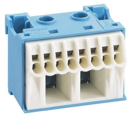 Hager Neutral terminal 11 (1.5-4q)+3 (1.5-25q) KN14N