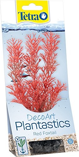 Tetra TETRA Deco akwarium Rodzaj Plant foxtail Red, sztuczne rośliny, prawdziwa jakość druku pod wodą, rozmiar S, czerwony