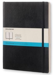 Moleskine Notes w miękkiej oprawie XL czarny w kropki QP624