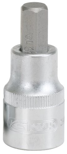 KS Tools 911.1324 1/2 cala nasadka na bity do śrub z łbem walcowym z gniazdem sześciokątnym klucz nasadowy, krótkie, 24 MM 4042146226759