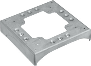 Schneider Podstawa-2-nacięcia-85x18-i-2-wycięcia130x18-aluminium KTA822/8