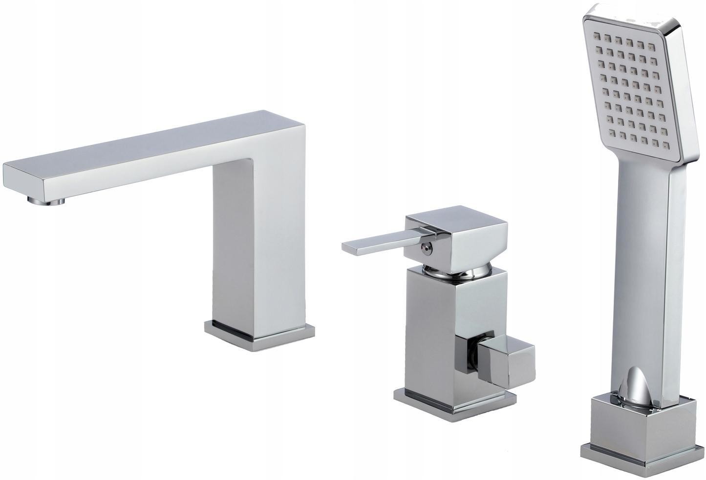 Wannowa Bateria Prysznicowa Nawannowa 3-OTWOROWA