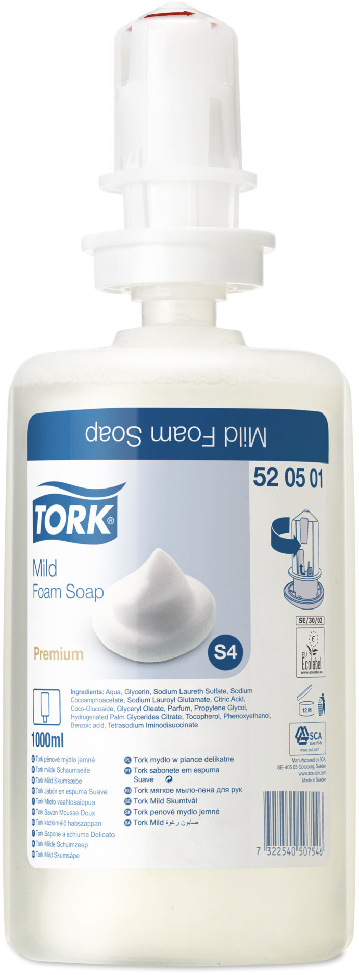 Tork mydło w piance delikatne 520501 1L