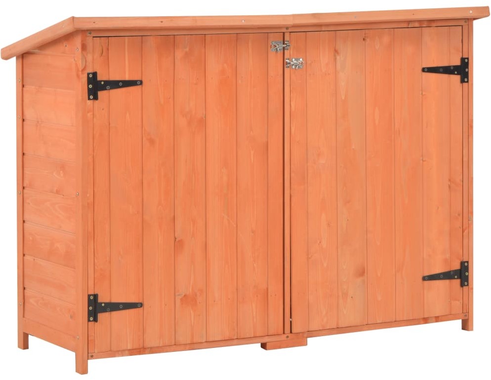 vidaXL Schowek ogrodowy, 120x50x91 cm, drewniany