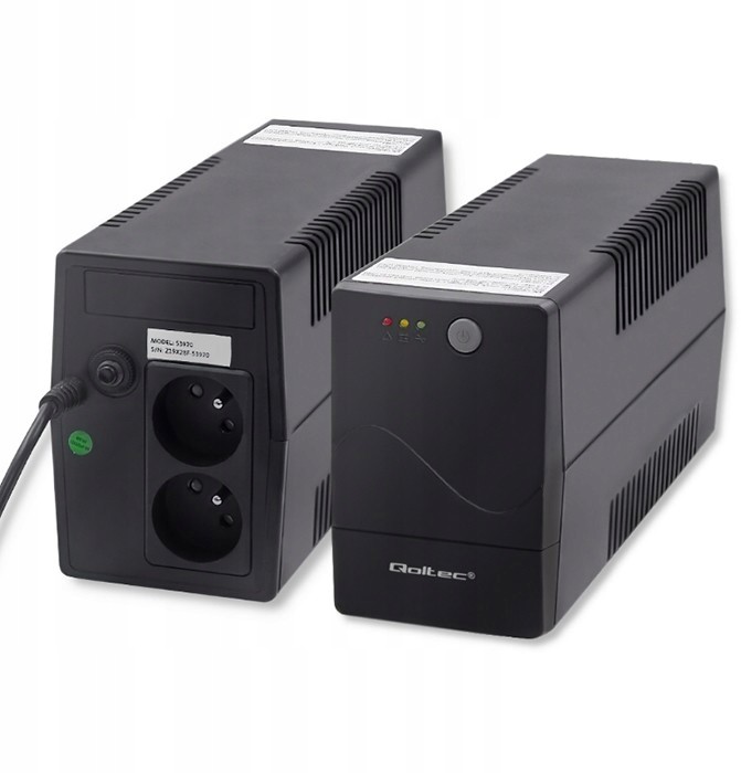 Qoltec Zasilacz awaryjny Ups Monolith 1000VA 600W