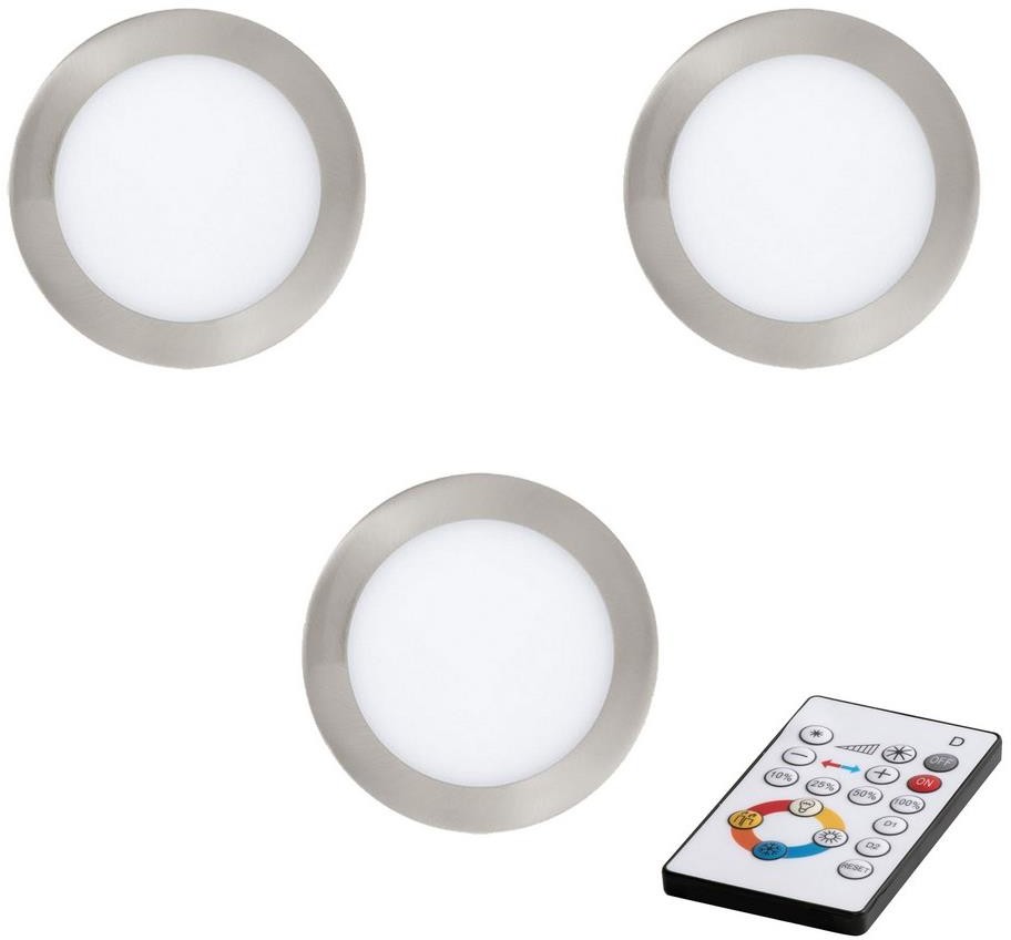 Eglo 78737 - SET 3x LED Ściemniane oświetlenie wpuszczane TINUS LED/17W/230V + pilot