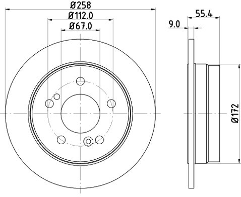 HELLA PAGID Tarcza hamulcowa PAGID 8DD355102-991