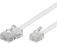 MANAX Manax kabel telefoniczny 4-żyłowy, złącza: RJ11 i RJ45, biały (WE 93062)