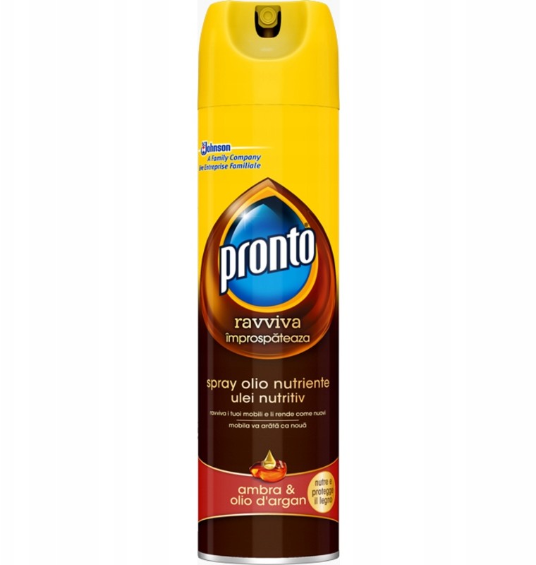 Pronto nawilżający olejek do mebli w ambra i argan