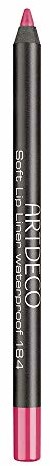 Artdeco Soft Lipliner Waterproof, wodoodporny konturówka do ust, nr 184, madame pink