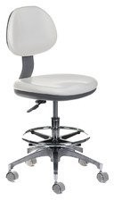 Beauty System Taboret medyczny z oparciem BD-Y942 Biały BD-Y942