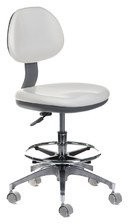 Beauty System Taboret medyczny z oparciem BD-Y942 Biały BD-Y942