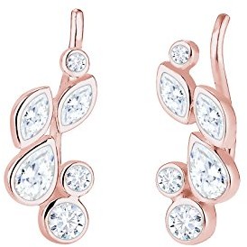 Elli kolczyki earcuff krople cyrkonia srebro próby 925, srebro pozłacane, różowe złoto 0310661716
