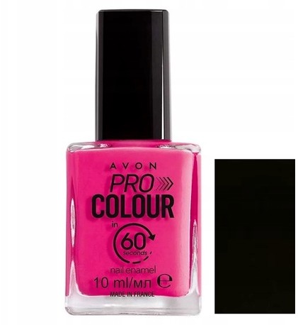 Avon Szybkoschnący Lakier paznokci Power Black 60s