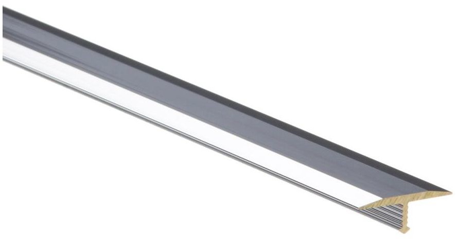 Cezar Profil wykończeniowy łączący Mosiądz T 26 mm / 2.5 m Chrom