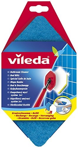 Vileda 116499 lampa błyskowa do gąbką  sześciokątne kształt i delikatnie do powierzchni obustronnie do jest optymalne do łazienki Łazienka czyszczenie, 1 - opakowanie 116499