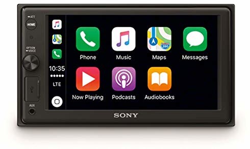 Sony XAV-AX1000 radioodtwarzacz samochodowy, ekran dotykowy 6,2, z funkcjami Bluetooth i Apple CarPlay